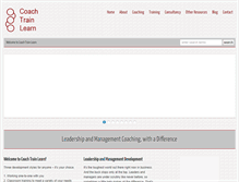 Tablet Screenshot of coachtrainlearn.com